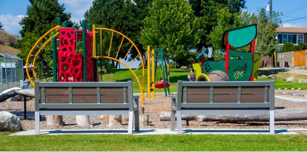 Wishbone Rutherford Wide Body Benches at Alexis Park in Vernon BC (1)